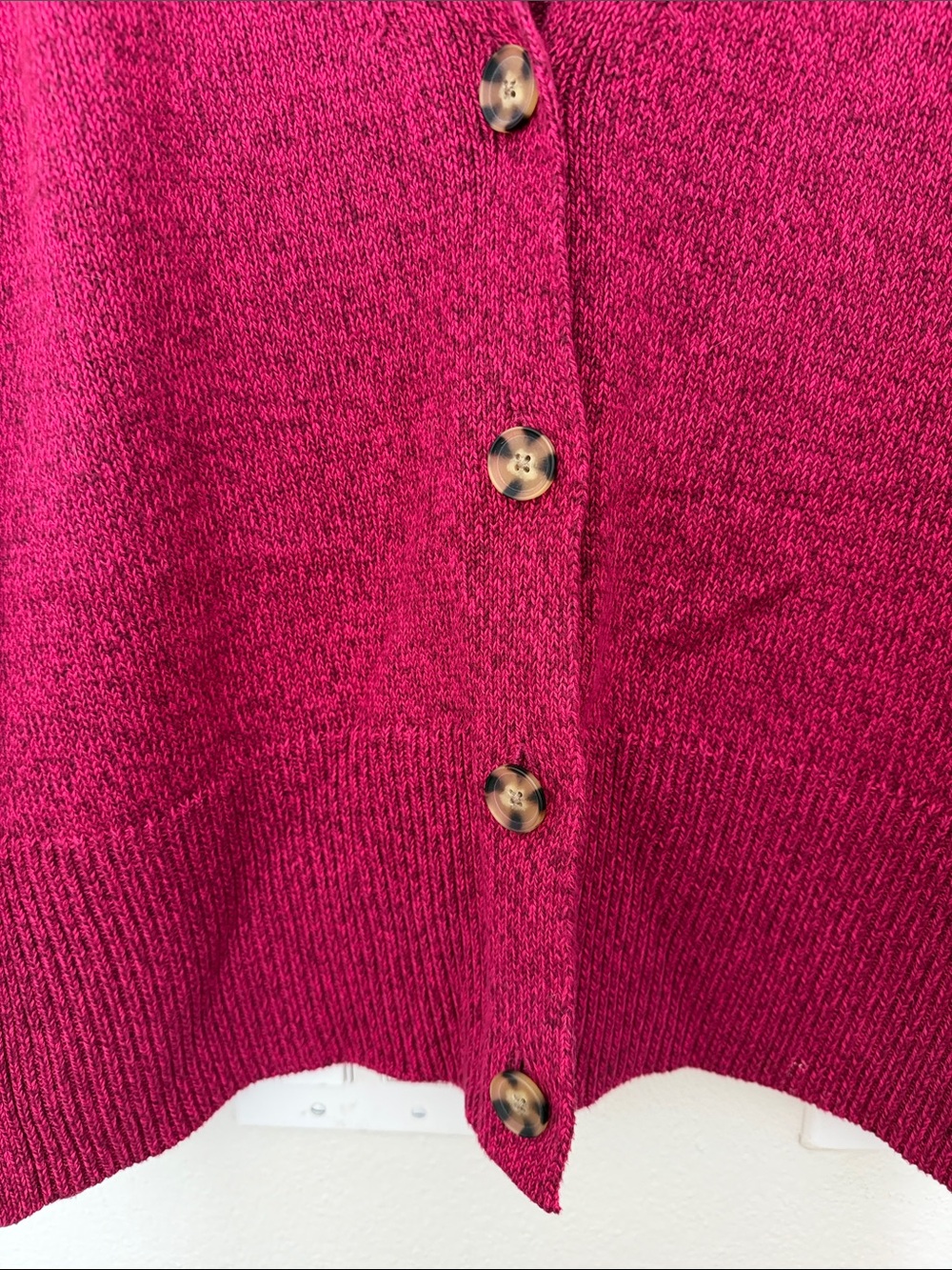 GAP Women's Raspberry Button Cardigan Sweater - Picture 2 of 10